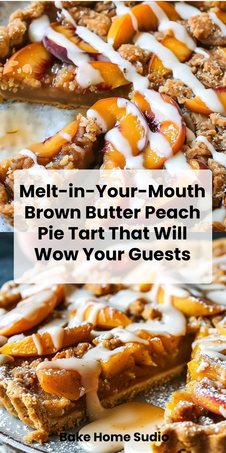 Brown Butter Peach Pie Tart