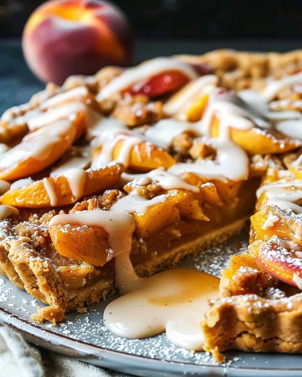 Brown Butter Peach Pie Tart