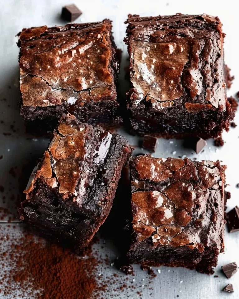 Delicious homemade zucchini brownies topped with chocolate frosting