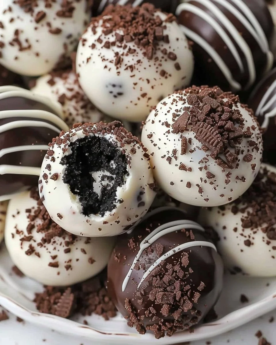 Delicious Oreo Balls dessert recipe ready to enjoy