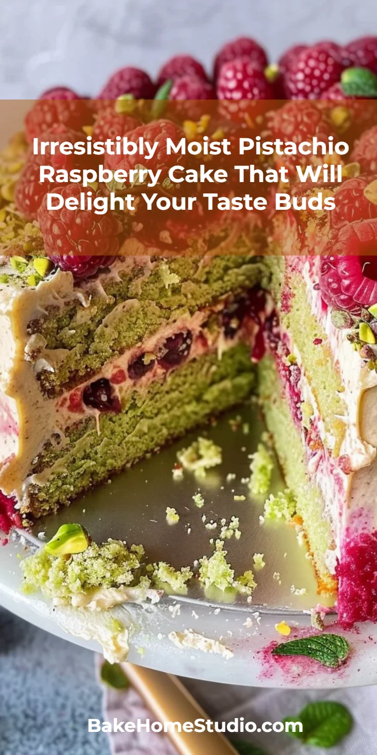 Pistachio Raspberry Cake