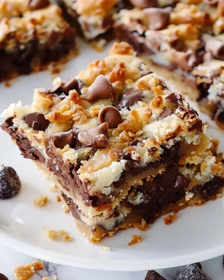 Delicious Magic Cookie Bars with chocolate and coconut in a quick 5-ingredient recipe