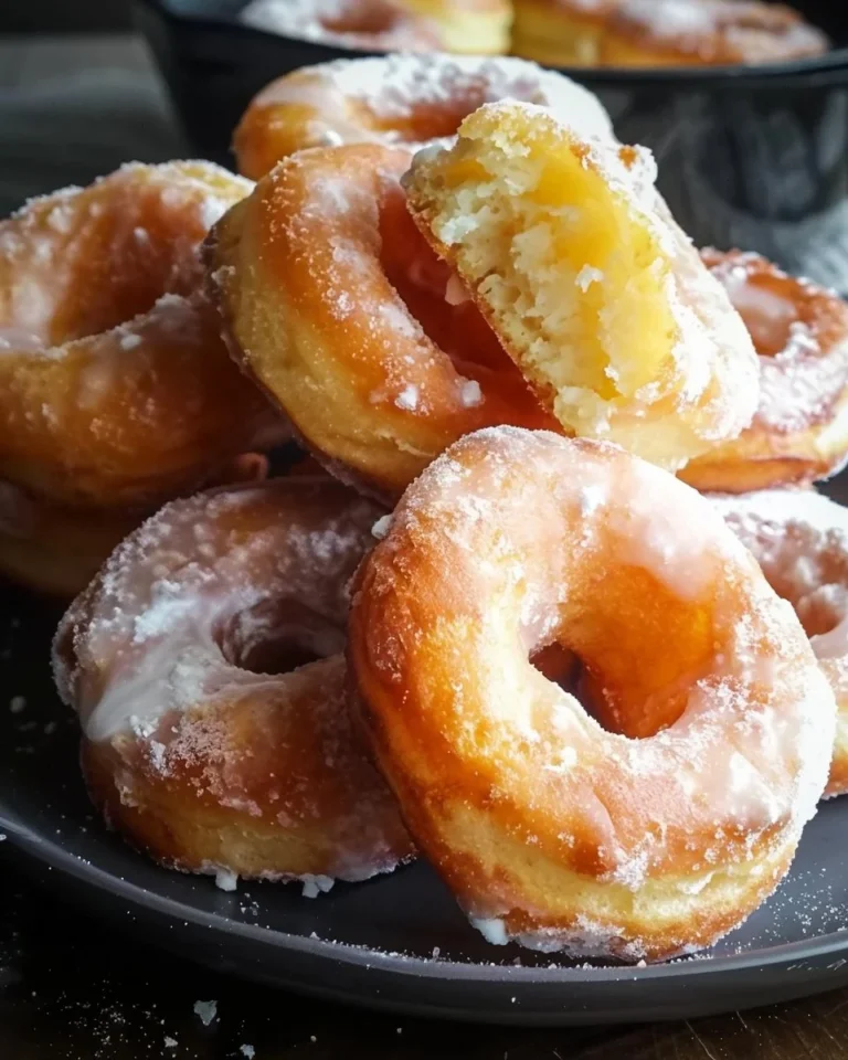 Delicious homemade Potato Doughnuts served on a plate