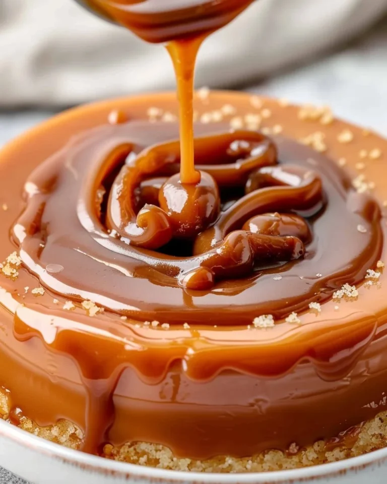 Homemade easy caramel sauce in a jar ready for dessert topping