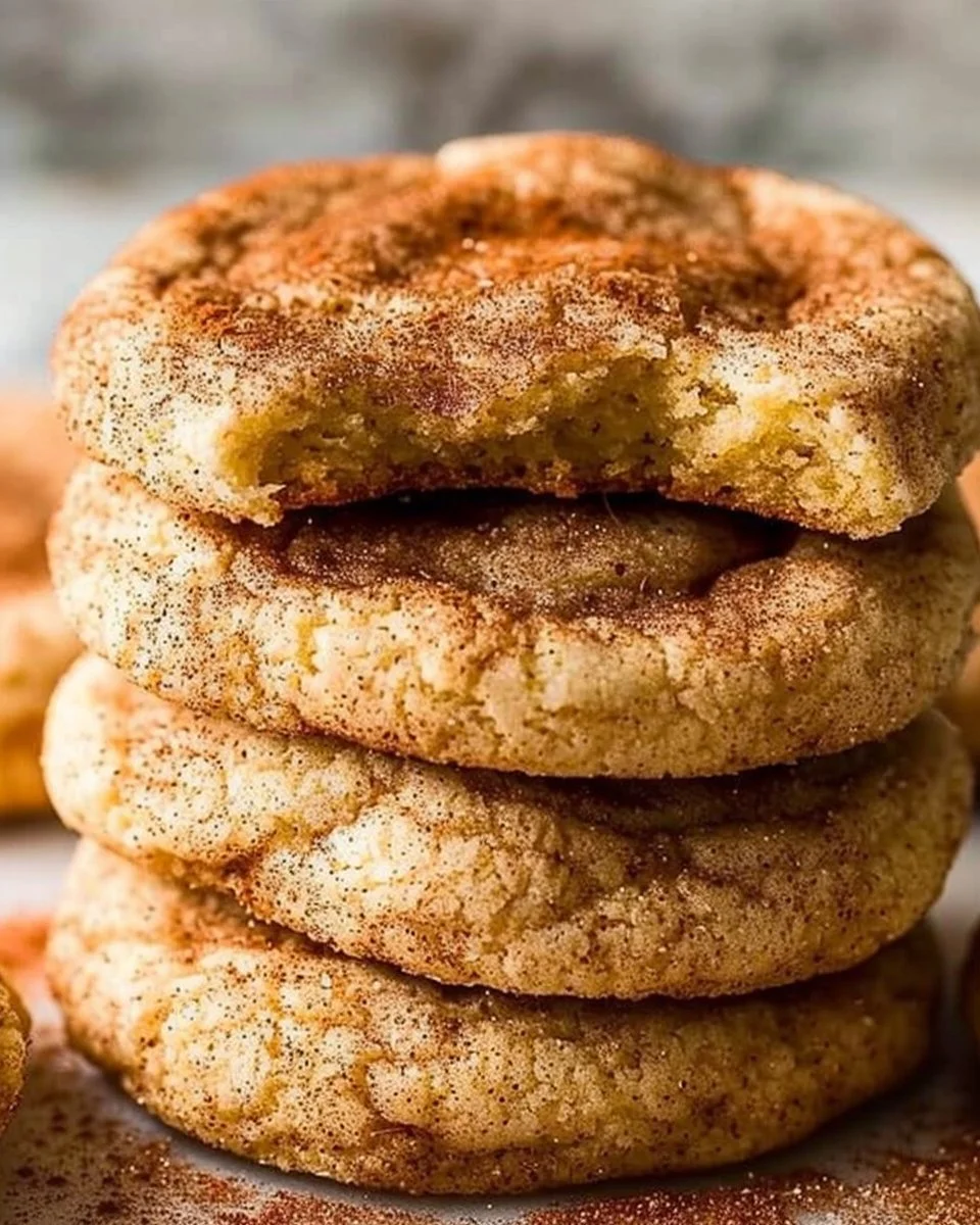 Delicious homemade Snickerdoodle Cookies, dusted with cinnamon sugar