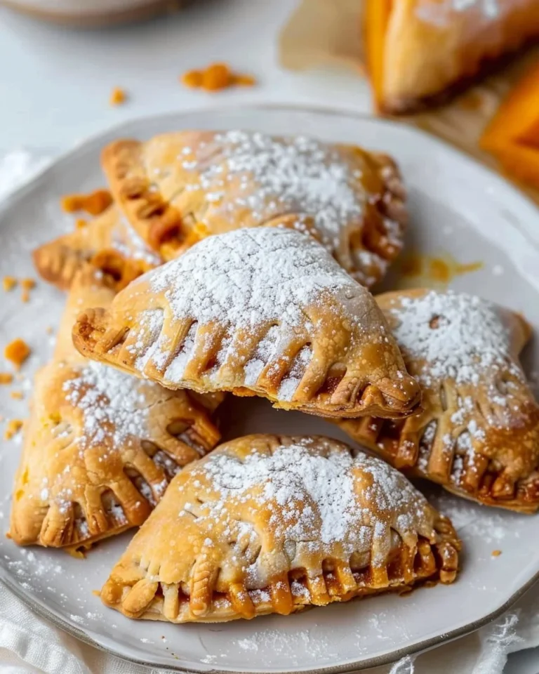 Delicious sweet potato hand pies baked to golden perfection